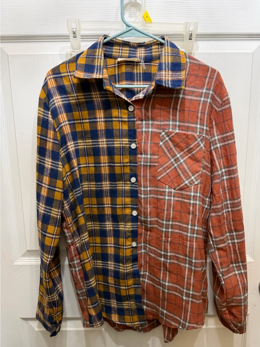 Women’s Adora Plaid Flannel Shirt Large Like New